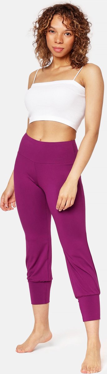 Bellivalini Dames Yogabroek - Sport - Vrijetijdsbroek - Lang - Viscose - Sportbroek - BLV-BLV50-283-YP - Fuchsia - XXL van Bellivalini — afbeelding 3