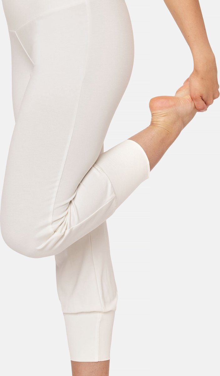 Bellivalini Dames Yogabroek - Sport - Vrijetijdsbroek - Lang - Viscose - Sportbroek - BLV-BLV50-283-YP - Ecru - S van Bellivalini — afbeelding 4