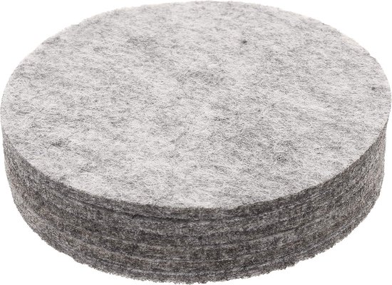 Aanbieding: zelfklevende viltjes rond zwart/wit 38 mm (8 stuks