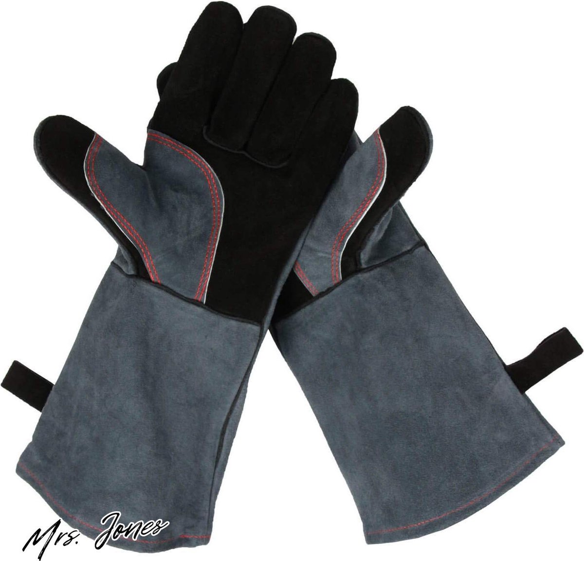 Mrs. Jones Opwarmen BBQ handschoenen 500 ° C hittebestendige leren grillhandschoenen fuel resistant waterdicht .
