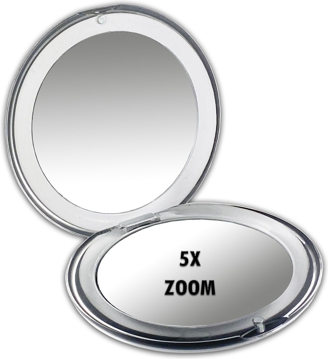 Goedkoopste Tasspiegeltje acryl spiegel 5x vergroting - Ø8cm