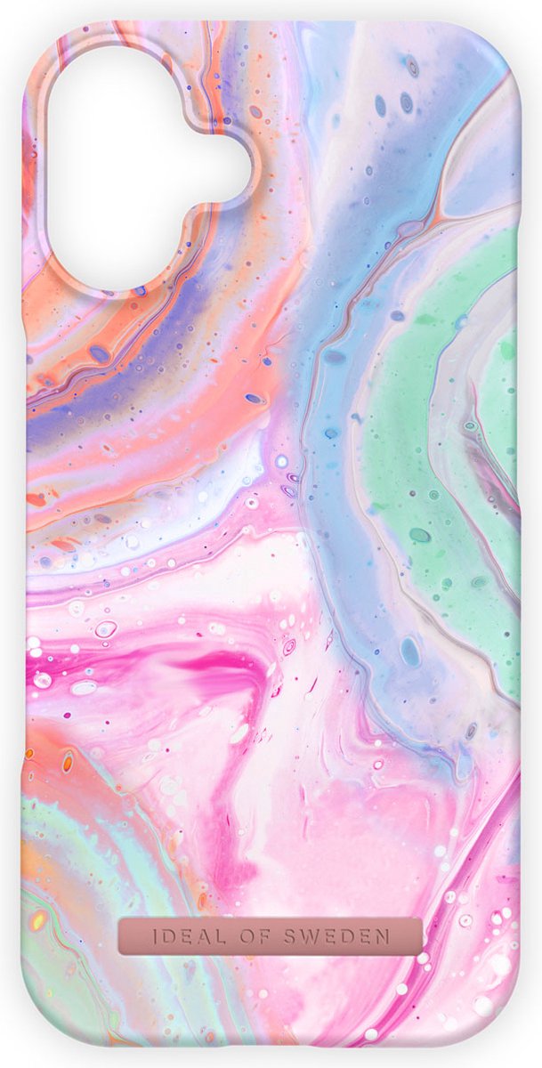 iDeal of Sweden Fashion Backcover geschikt voor Apple iPhone 16 - Pastel Marble