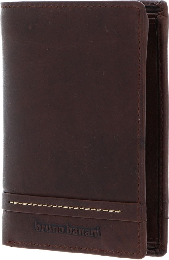 bruno banani Cuir Porte-monnaie Atlanta Flip Wallet Brown Brun