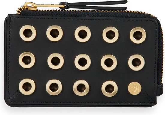 SCOTCH & SODA Cuir Porte-cartes Multi Purse Wallet Black Noir