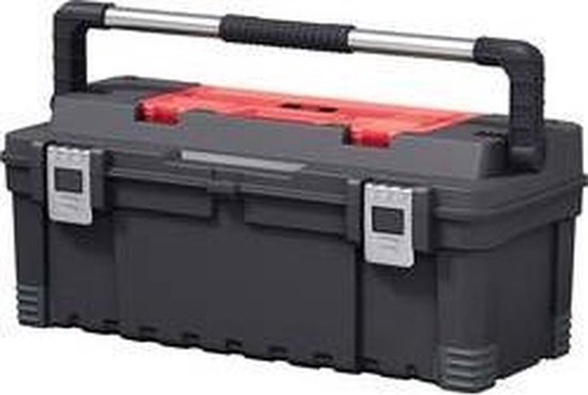 Keter Hawk Gereedschapskoffer - XL - 66x28,7x26,6cm - Zwart