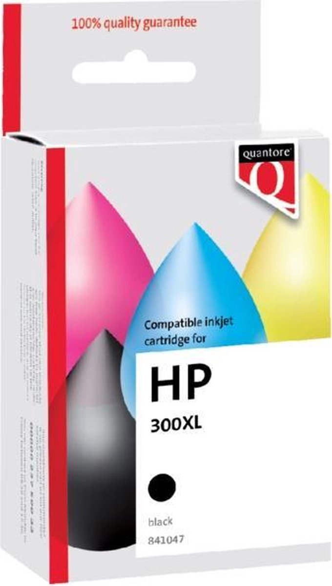 INKCARTRIDGE QUANTORE HP 300XL CC641EE HC ZWART