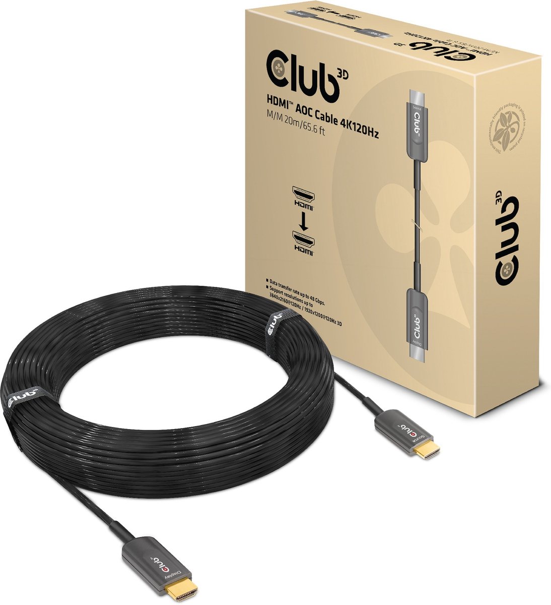 Club 3D High Speed HDMI AOC, 20 m 4K, 120 Hz