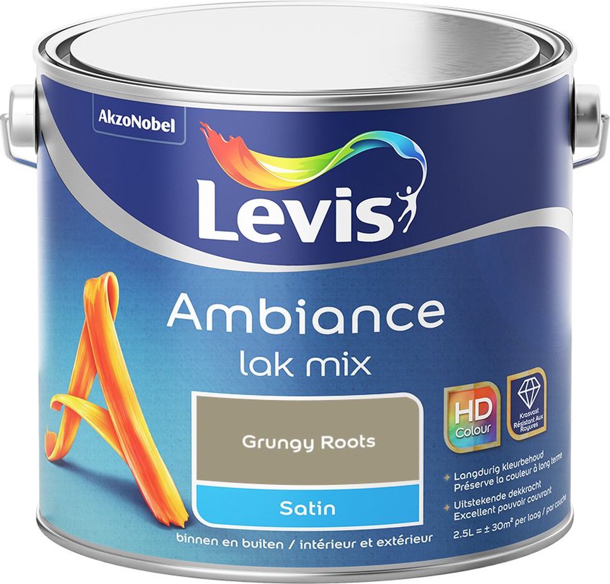 Levis - Ambiance Lak Satin Mix - Grungy Roots - Mengverf - 2,5 L
