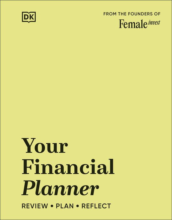 Boek "Your Financial Planner" met de ondertitel "Review • Plan • Reflect", van de oprichters van Female Invest.