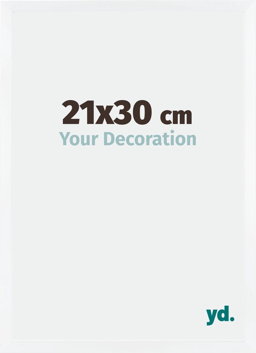 yd. Your Decoration - Fotolijst 21x30 cm - MDF - Wit Mat - Catania