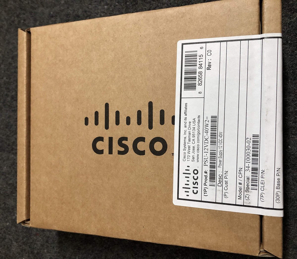 Voedingsbron CISCO PSU-12VDC-40W2=