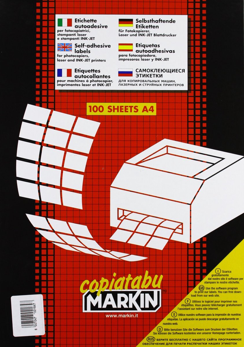 Markin 210C503GI printeretiket