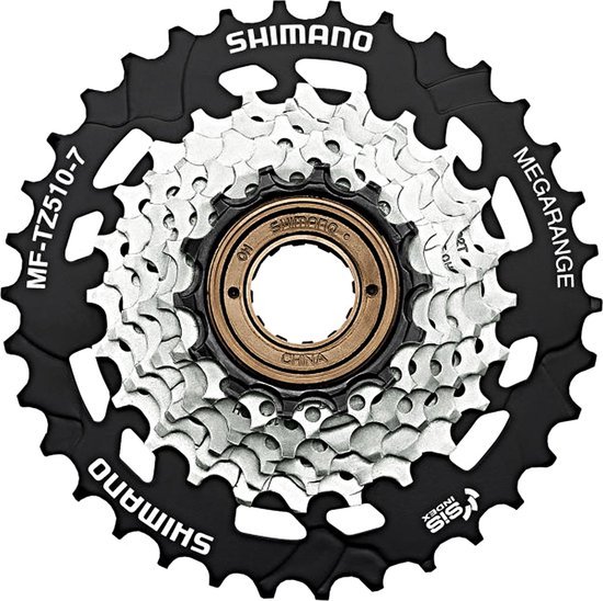 Freewheel 7 speed Shimano MF-TZ510 14-28T — afbeelding 3