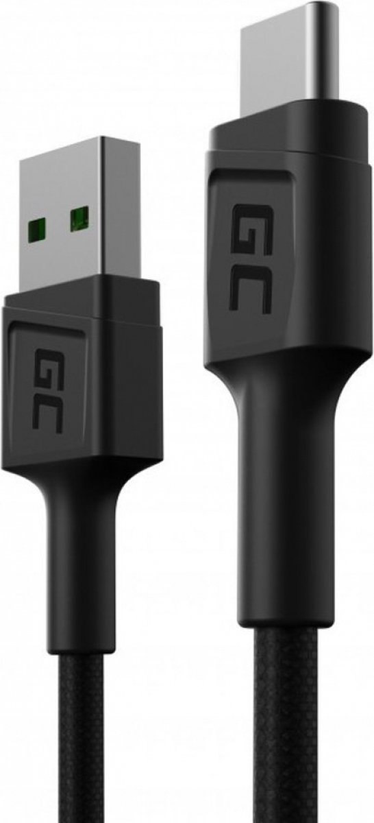 Green Cell KABGC25 USB-kabel 0,3 m USB A USB C Zwart