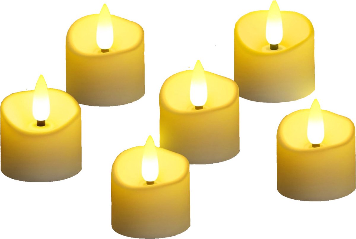 MKSS® Oplaadbare Waxinelichtjes - Theelichtjes - Led