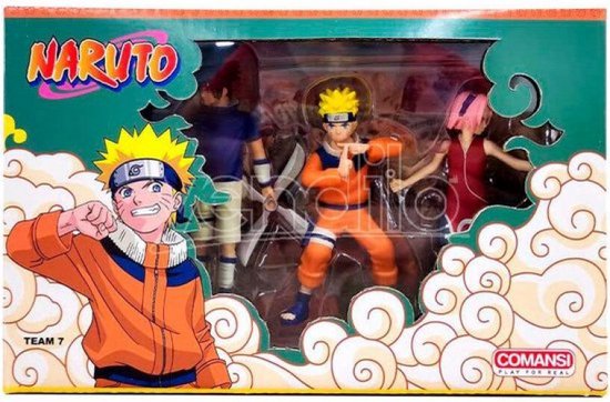 Comansi Naruto Lot De 3 Figurines Non Articulees De Naruto Sasuke Et Sakura 10 Cm