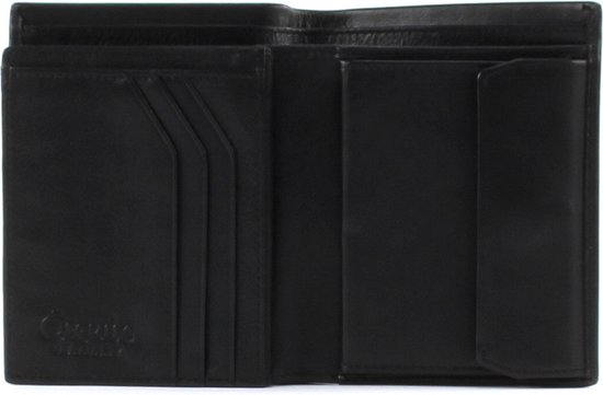 Esquire Cuir Porte-monnaie New Silk Wallet High Black Noir