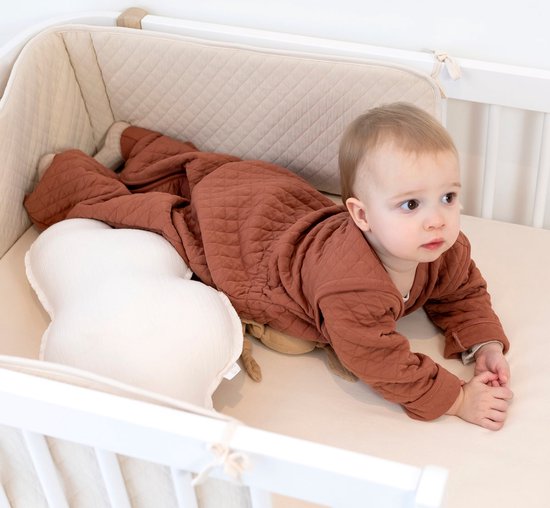 BEMINI Babyslaapzak - MAGIC BAG 24-36m - TOG 1.5 - Pady quilted jersey - Brick