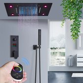 Mygroot - Plafond Douchekop - Douchekraan - Slimme Digitale Display - Mengkraan Douche - Regendouchekop - Led Regendouche - Waterval