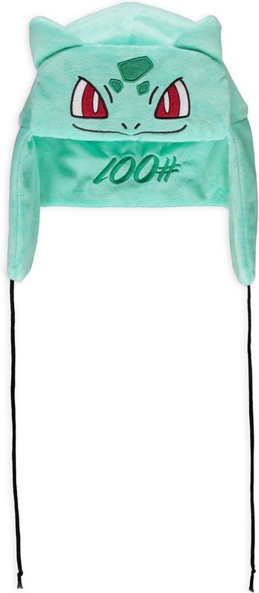 Pokémon - Bulbasaur Novelty Trapper Hat Beanie Muts - L - Groen