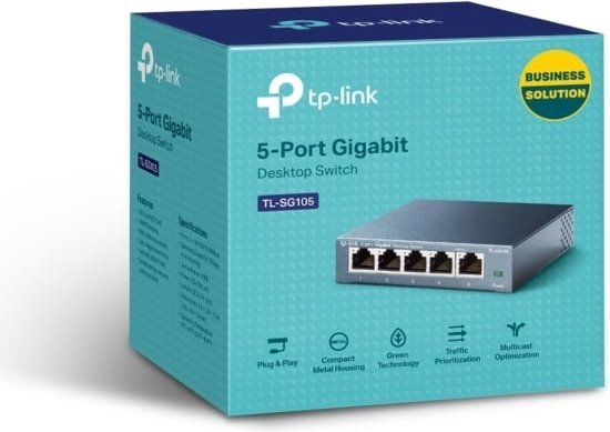 TP-Link TL-SG105 - Netwerk Switch - Unmanaged - 5-Poorten