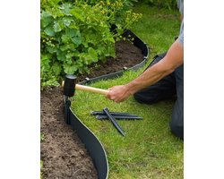 Nature - Grondpennen (10 st.) - H26,7cm - Zwart - voor borderranden