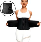 Waist trainer - Man en Vrouw - Maat L - Zwart - Snel afvallen - Shapewear korset - corset - Zweetband buik - Buikband - afslanken - Afslankband - Sauna belt - Corrigerend ondergoed - band - Shapetape