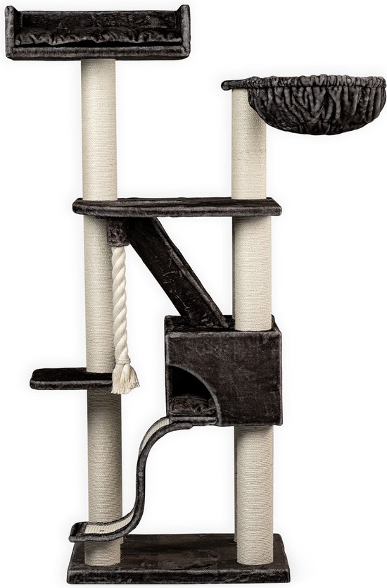 Krabpaal voor Grote Katten Kilimandjaro de Luxe Donkergrijs Antraciet van RHRQuality