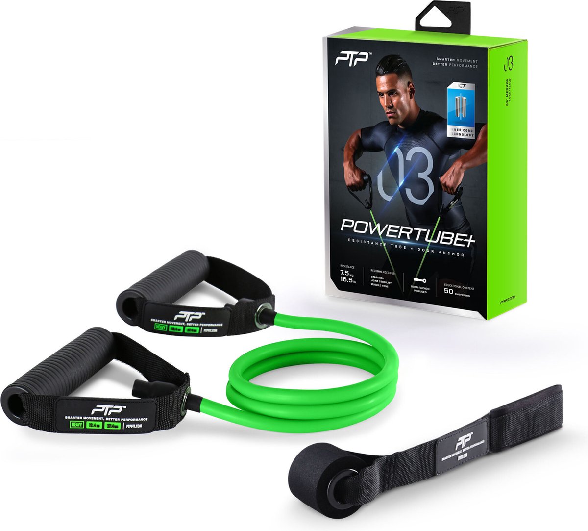 PTP - Powertube+ - Weerstand Medium - Weerstandstraining - Spierversterking en mobiliteitstraining