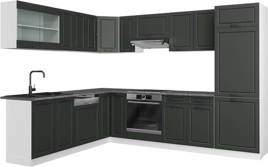 Hoekkast Karen Sonoma/antraciet 42.4 x 75 cm met deur en open vakken Vicco | Sonoma/Antraciet | Hoekbovenkast | 406673146898006