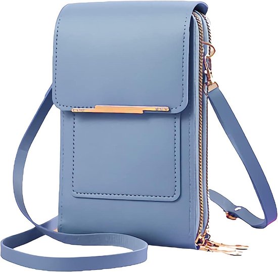 Gtyatypa Anti-diefstal lederen tas, kleine crossbody mobiele telefoon portemonnee voor vrouwen, RFID-blokkerende PU lederen crossbody tas ( donkerroze Gtyatypa Anti-diefstal lederen tas, kleine crossbody mobiele telefoon portemonnee voor vrouwen, RFID-blokkerende PU lederen crossbody tas ( donkerroze