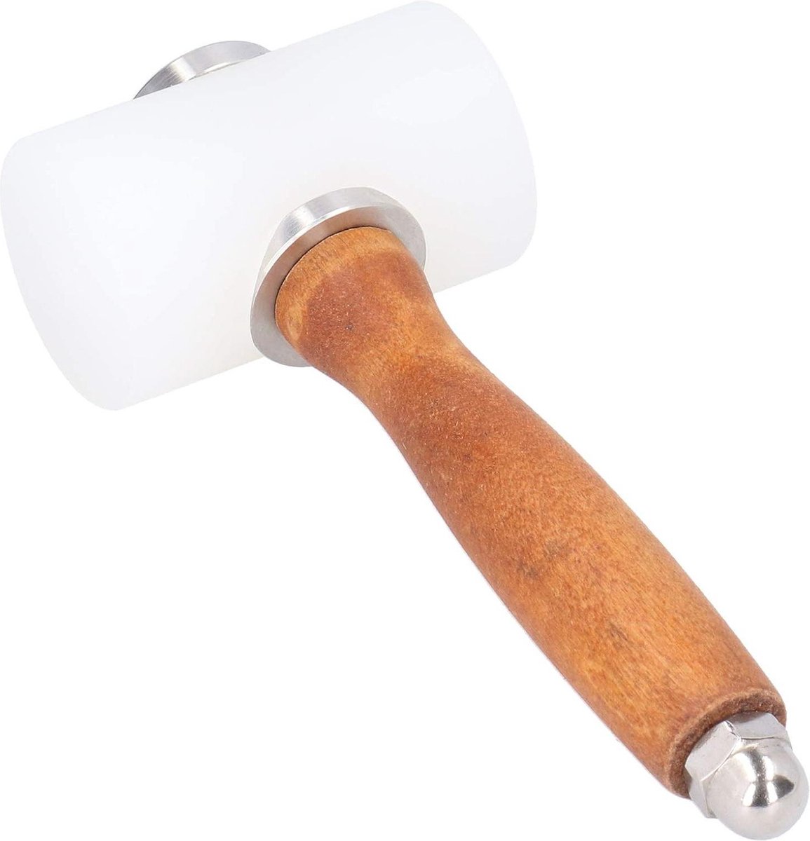 Goedkoopste Leather Carving Hammer Mallet Nylon met houten handvat voor leerwerk - Dubbel hoofd