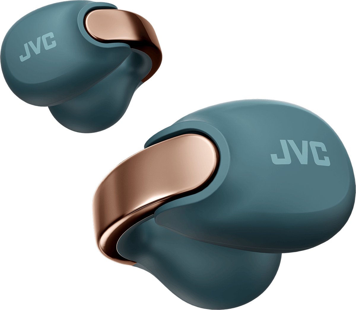 JVC HA-NP1T-A-U Bluetooth Nearphone - Groenblauw