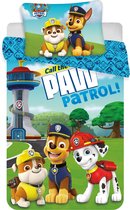 PAW Patrol Baby Dekbedovertrek - 100 x 135 cm + 40 x 60 cm - Katoen