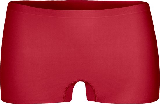 Rode hipster onderbroek zonder naden met een lage taille.