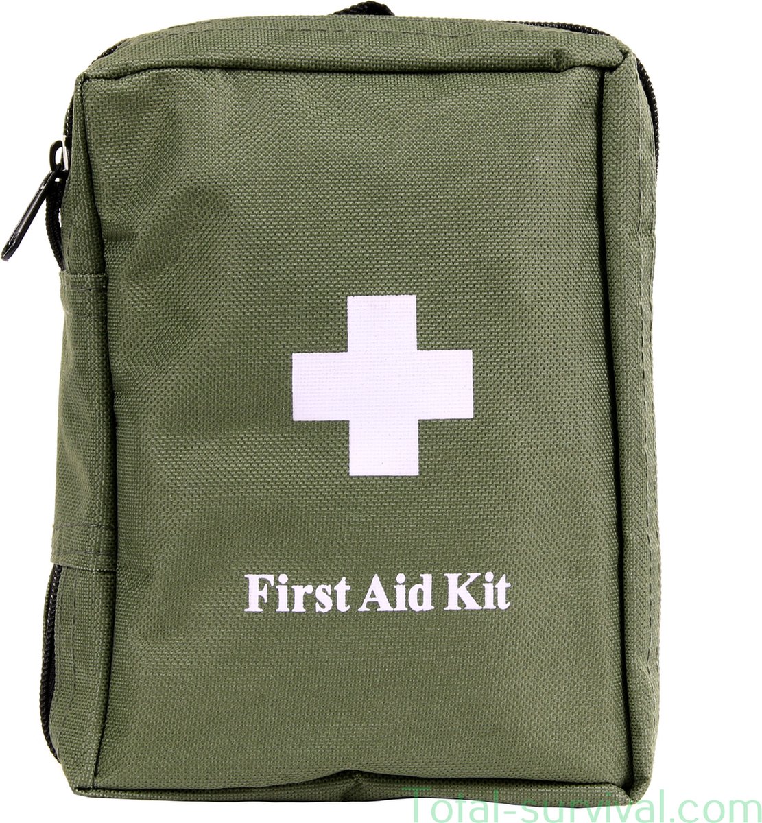 Goedkoopste Mil-tec First Aid medic bag Molle 48-delig assortiment, olijfgroen