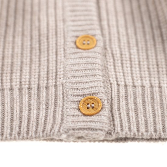 Cardigan Bébé en laine tricotée - Laine mérinos - Ail - 68 - 6 à 9 mois