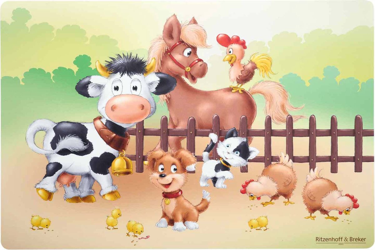 Tischset Hoftiere 45 x 30 cm