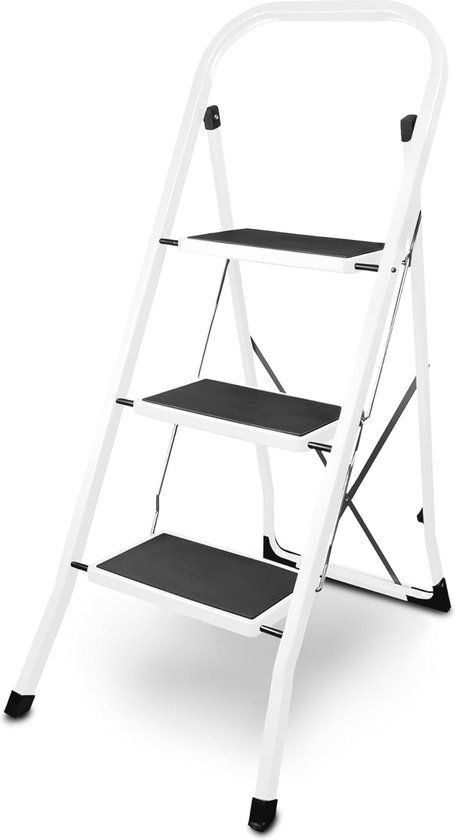 Mini opstapje met 2 treden, opvouwbare ladder, opstapkruk tot 150 kg