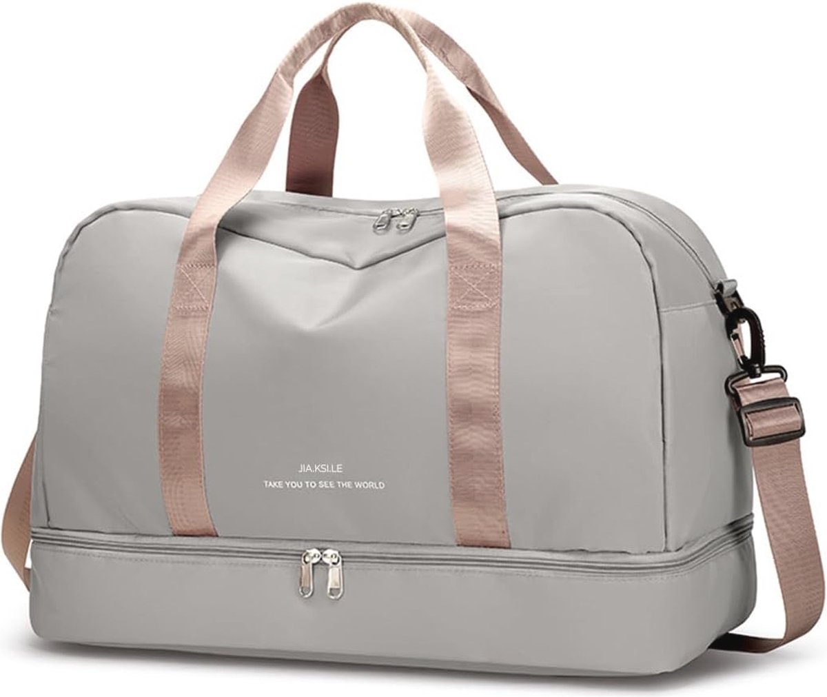 Nylon Sporttas voor Heren en Dames - Duffle Bag, Weekendtas, Reis- en Fitnessstas, Waterdichte Gymtas, Grote Trainings- en Zwemtas, Handbagage