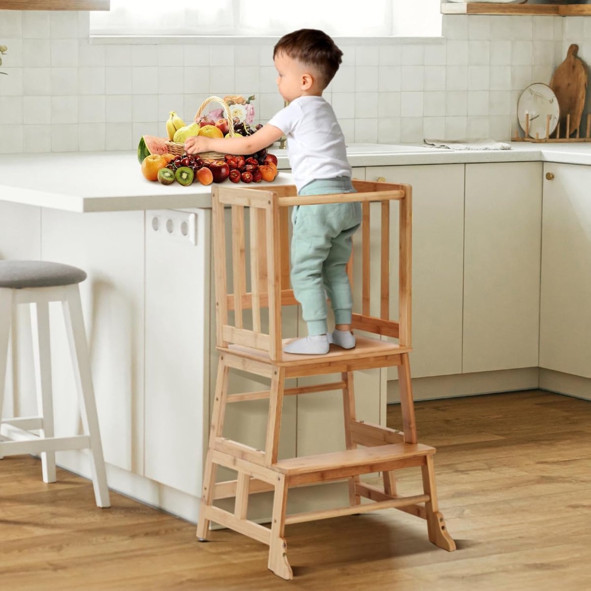 Solacis Leertoren opvouwbaar - Montesorri - Learning tower - Leertoren - Keukenhulp - Must have!