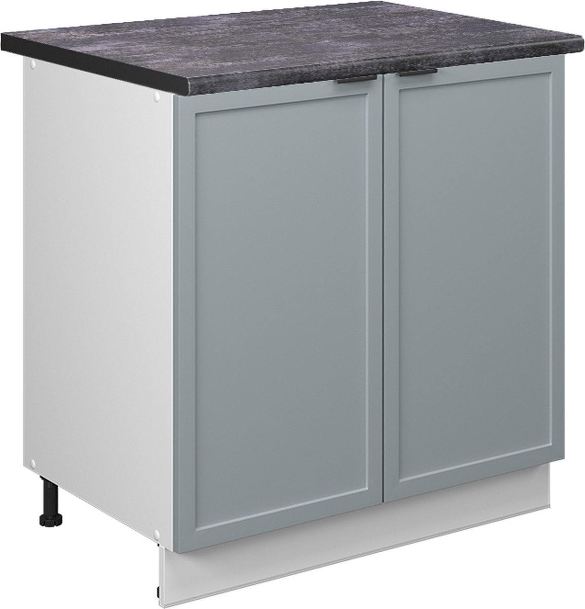 Vicco Fame-Line Wastafelkast – 80 cm met legplank, WB Antraciet Licht blauw-grijs
