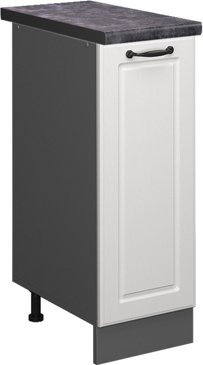 Vicco R-Line Apotheekkast – 30 cm, WB Antraciet Wit Landhuis Wit landelijk/Antraciet