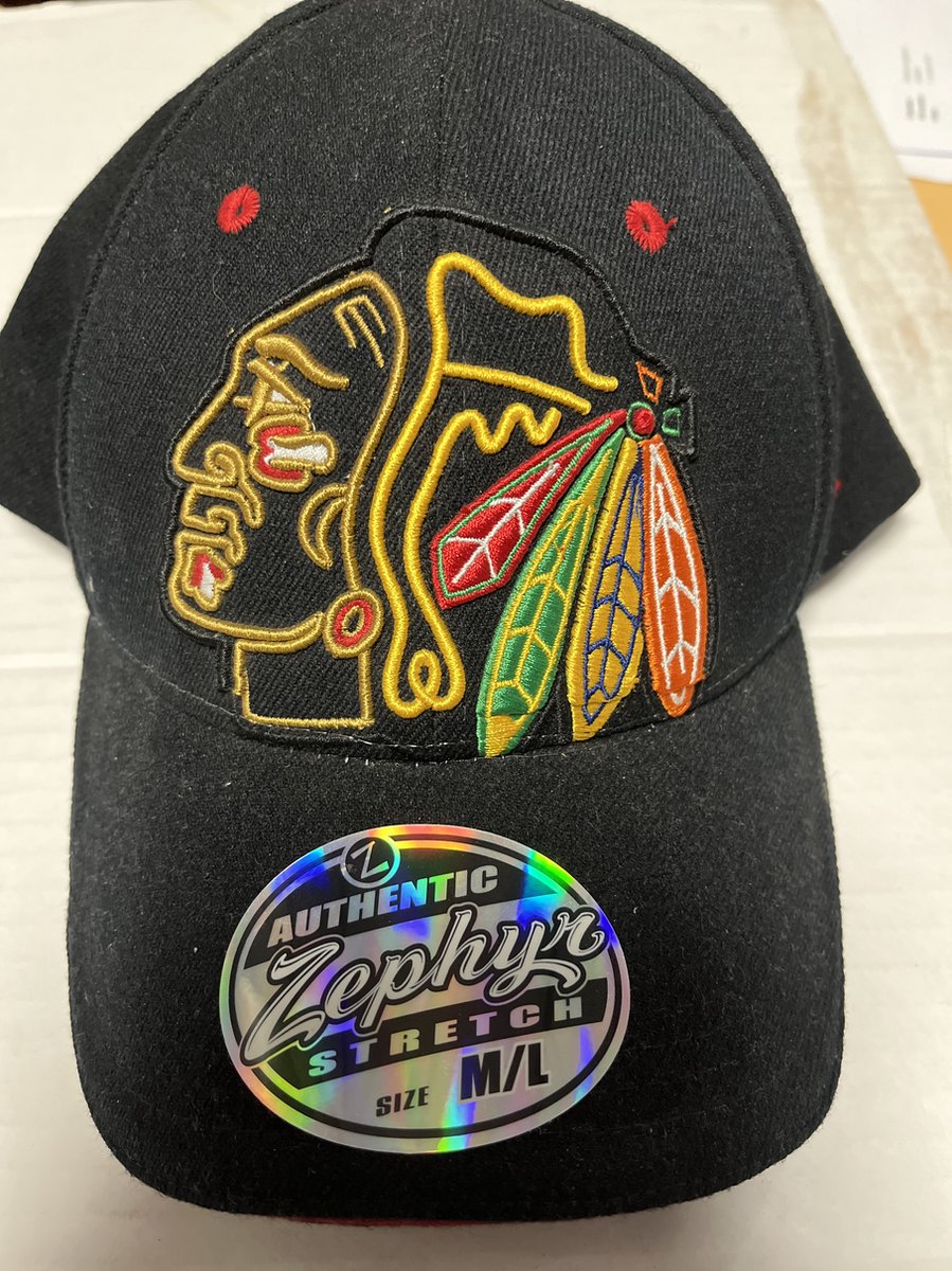 Cap ijshockey Black Hawks Zephyr Strech M/L