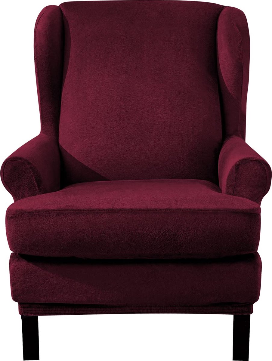 Goodivery ® Elegante Wijnrode Fluwelen Stoelhoes voor Optimaal Zitcomfort