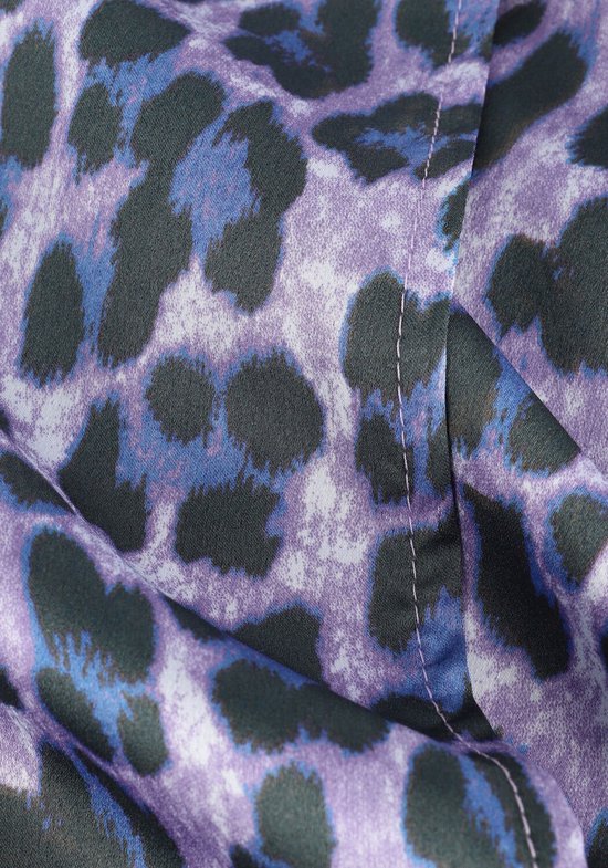 Neo Noir Hannah Leo Frenzy midi wikkeljurk met panterprint