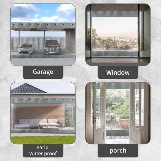 Buiten Zeildoek Gordijn Met Rits, 0,5mm Pvc Doorzichtige Waterdichte Dekzeil Zijpanelen Doorvoertules Pergola Patio Veranda Tuinhuisje Carport Grijs Transparant 1131573715 Buiten Zeildoek Gordijn Met Rits, 0,5mm Pvc Doorzichtige Waterdichte Dekzeil Zijpanelen Doorvoertules Pergola Patio Veranda Tuinhuisje Carport Grijs Transparant 1131573715