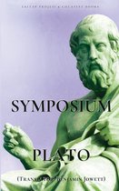 Boek "Symposium" van Plato met een beeld van Plato. Inclusief "Ekitap Projesi & Cheapest Books".
