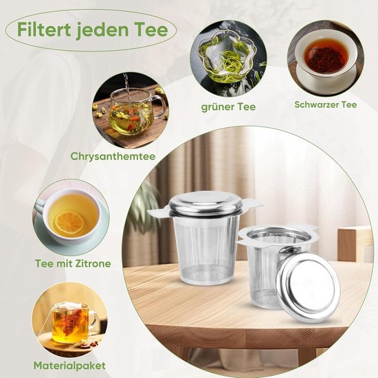 Filtre Thé Infuseurs à Thé 4 Pièces - Boules à Thé Inox 304 Avec Filtre Thé Infuseurs à Thé 4 Pièces - Boules à Thé Inox 304 Avec