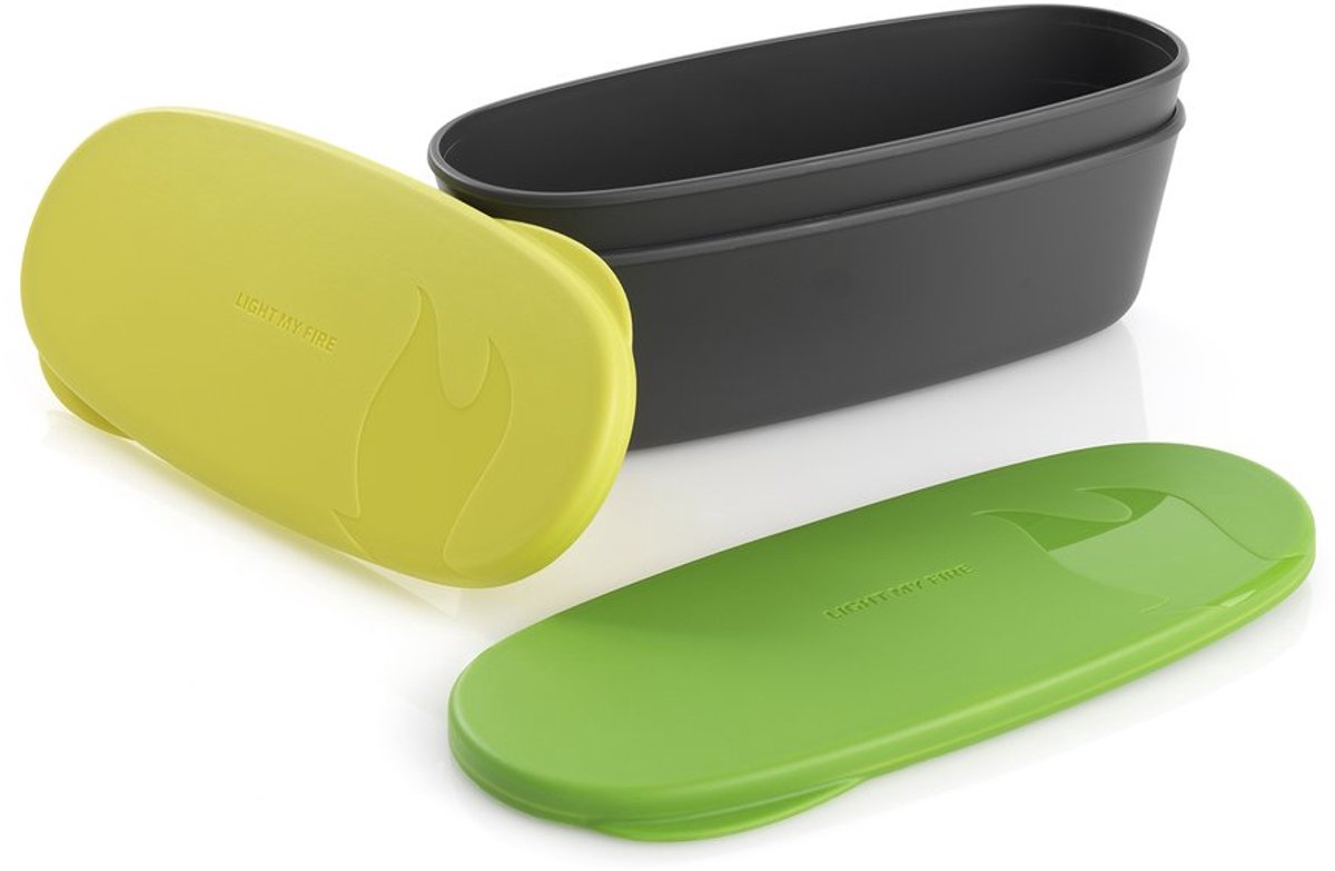 Light My Fire SnapBox Oval Lime/Green set van 2